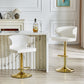 Adjustable Swivel Bar Chair With High Back Support