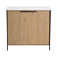 Modern Freestanding Bathroom Vanity With Resin Sink & Soft Close Cabinet Doors