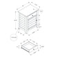 Accent Nightstand, Storage Drawer, Transitional