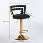 Modern Bar Chair With Iron Tube Legs, Soft Cushions And Comfortable Backrest (Set of 2)