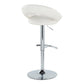 Posh - Contemporary Adjustable Barstool With Swivel With Rounded T Footrest (Set of 2)