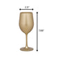 Leadingware Metallic Plastic Wine Glasses (Set of 4)
