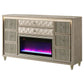 Mika - 8 Drawer LED Fireplace Dresser
