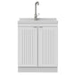 Murphy - Laundry Cabinet & Faucet And Stainless Steel Sink