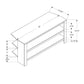 TV Stand, Console, Media Entertainment Center, 3 Storage Shelves