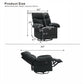 Swivel Rocker Recliner Chair With Manual Recline For Living Room