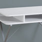 Computer Desk For Home Office, Laptop, Storage Shelves, Modern Convenient Design - White
