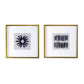 Grace Purple Agate Shadow Boxes Wall Art (Set of 2) - Multicolor
