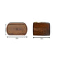 Wall Mounted Round Bedside Table - Chestnut