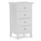Acadian - 4 Drawer Floor Storage Cabinet - Pure White