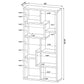 Currey - 6 Shelf Bookshelf - Mango Color