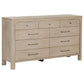 Flores - 9 Drawer Dresser - Mango Color