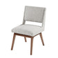 Boomerang - Dining Side Chair With Upholstered Cushions (Set of 2) - Light Gray