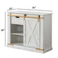 Console Table With Storage Drawer And Open Shelves - Antique White / Gold