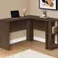 Computer Desk, Home Office, Corner, Storage Shelves, L Shape, Laptop, Contemporary & Modern - Walnut