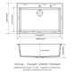 Quartz Kitchen Sink, Granite Composite, Drop In Sink With Durable Design