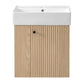 Modern Floating Bathroom Vanity With Ceramic Basin Perfect For Small Bathrooms