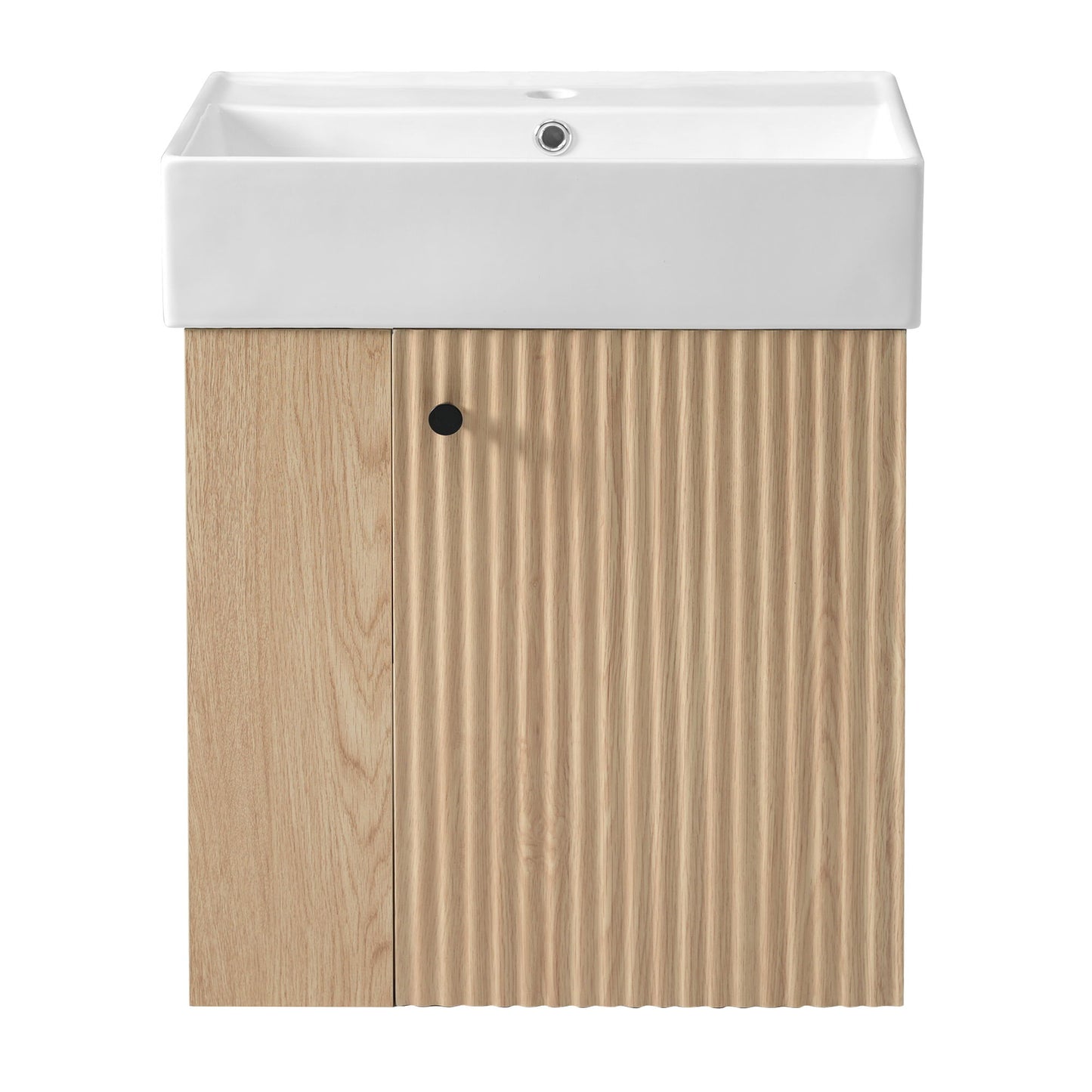 Modern Floating Bathroom Vanity With Ceramic Basin Perfect For Small Bathrooms