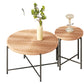Coffee And End Table Set Waterproof Cover (Set of 2) - Natural Wood / Brown