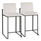 Fuji - Contemporary Modern Elegance, High Back Counter Stool