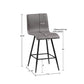 Greta - Set of 2 - 25” Seat Faux Leather Counter Stool - 360° Rotation