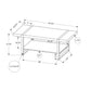 Coffee Table, Accent, Cocktail, Rectangular, Living Room, Contemporary, Modern