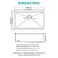 Stainless Steel Undermount Kitchen Sink With Workstation