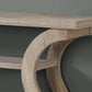 Accent Console Table For Entryway, Unique Curved Design