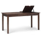 Monroe - Desk - Distressed Charcoal Brown