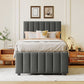 Upholstered Design Platform Bed With Trundle