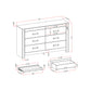 Lorenzo - Dresser With Hidden Jewelry Compartment And Bar Handles In - Silver