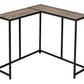 Corner Accent Console Table For Entryway, Unique L-Shaped Design