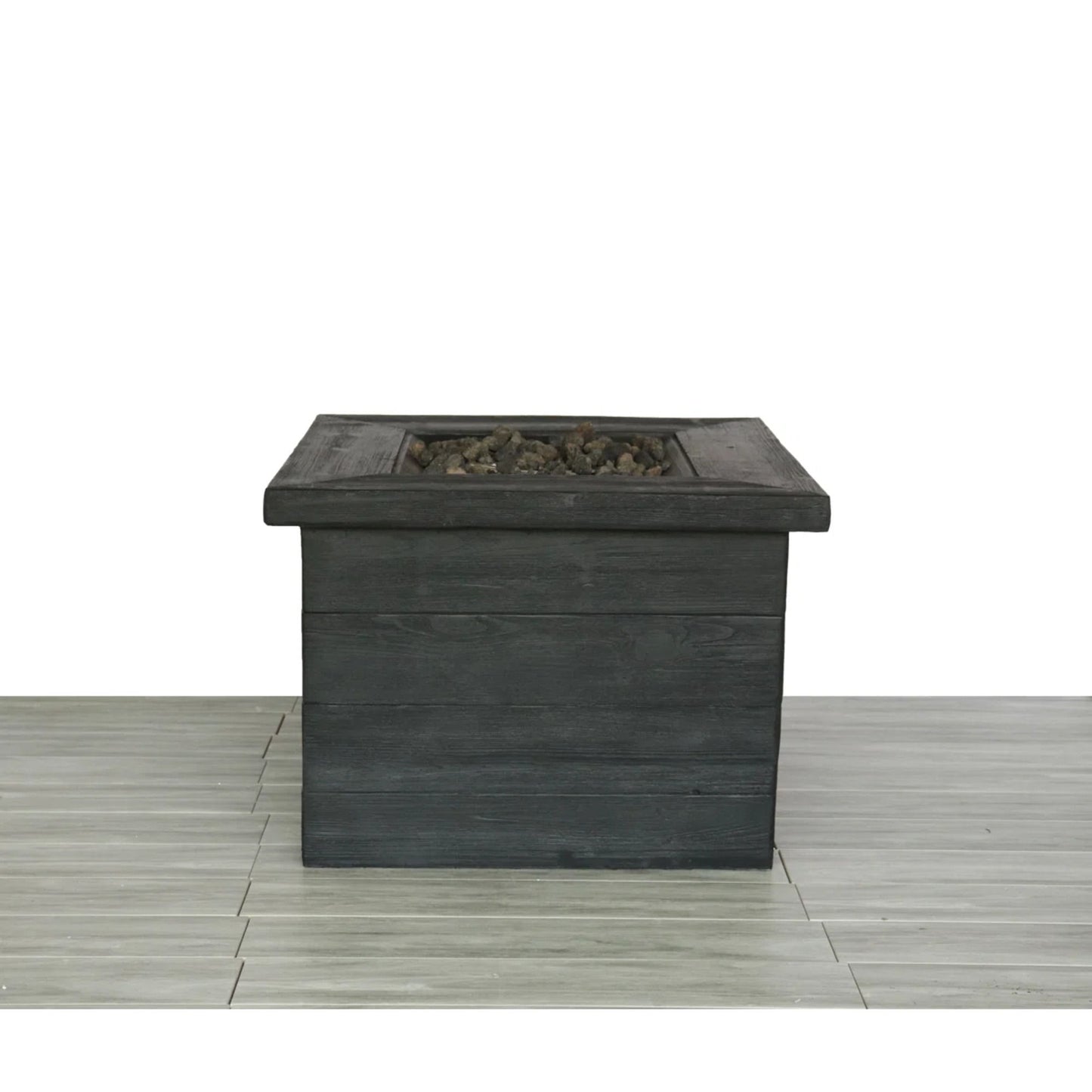 Fiber Reinforced Propane / Natural Gas, Fire Pit Table - Charcoal