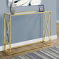 Accent Console Table For Entryway, Contemporary & Modern - Gold