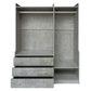 Open Wardrobe Storage For Bedroom