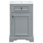 Elegant Bathroom Vanity With Ceramic Sink, Soft Close Door, Adjustable Shelf