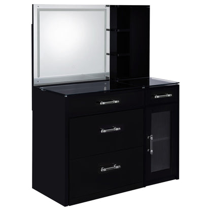 Kerr - 2 Drawer Makeup Vanity Table With Mirror And Stool