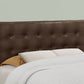 Full Size, Bed Headboard Only, Upholstered, Transitional - Brown