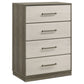 Edmondson - 4 Drawer Chest - Natural / Gray