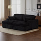 Double Chaise Lounge Chair, Oversized Upholstered Sleeper Cloud Couch