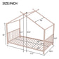 Metal House Platform Bed With Modern Design And Durable Frame