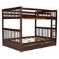 Bunk Bed With Ladders And 2 Storage Drawers