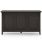 Amherst - Wide 3 Door Storage Cabinet - Hickory Brown