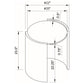 Zende - Round End Table - Gray