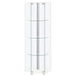 Tenley - 4 Shelf Curio Cabinet With Hexagonal Design