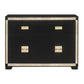 Lively - Dresser With Glitter Detail And Thick Bar Handle Hardware - Black