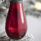 Luster Tear Drop Ornament, Glass Decorative Hanging Christmas Tree Ornaments For Holiday Party Decorations (Set of 12)