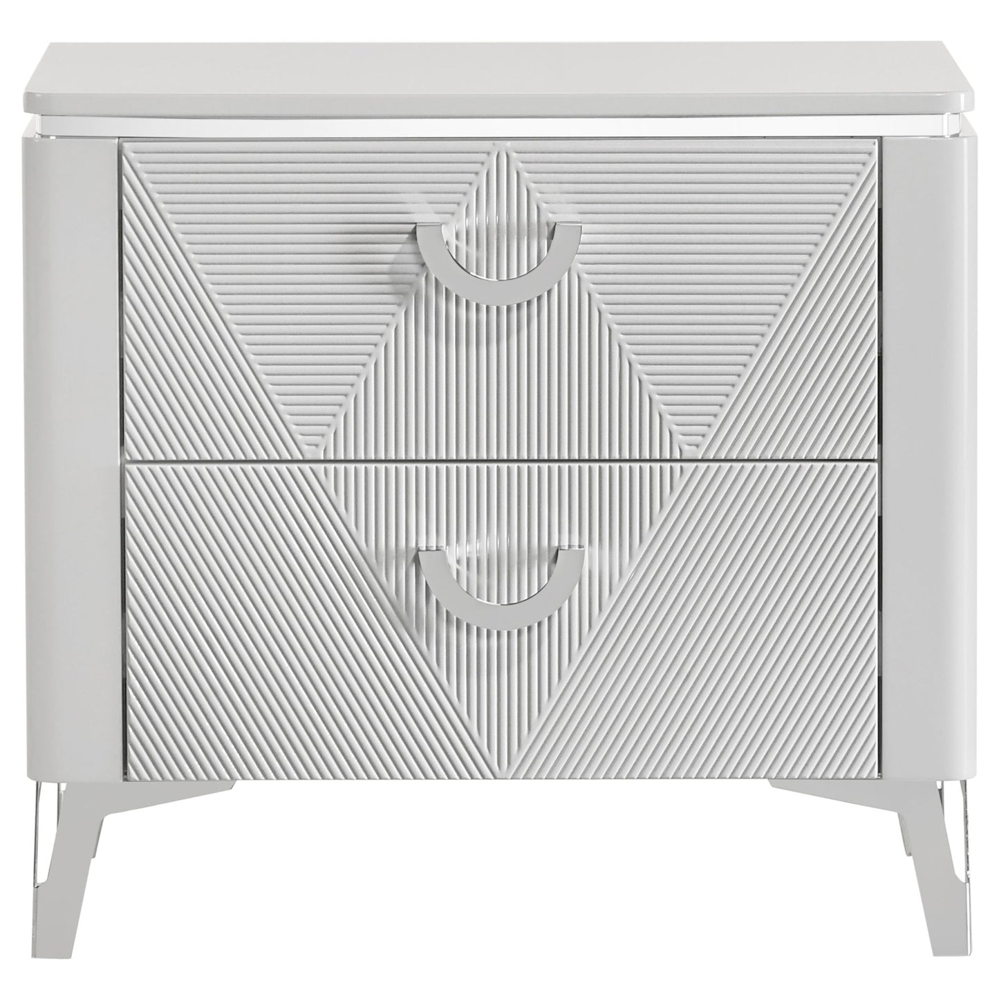 Buckley - 2 Drawer Nightstand - Gloss White