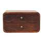 Curved Wall Mounted Bedside Nightstand