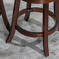 Savoy - Set of 2 - 24" Counter Height Swivel Stools in Cherry Finish with Charcoal Upholstered Seat